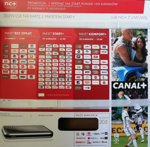 nc+ na karte, dekoder nBOX  2849st+ 1mc Extra Canal Gratis!